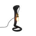Tischleuchte Cleo, schwarz Polyresin/Metall, 21x18,5x48 cm, Fassung: E27,220-20 V, max. 25 W, 2 m Kabel