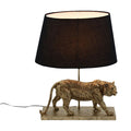 Lampe de table Tigre, or/noir, polyrésine, 44,5 x 26 x 58 cm, douille : E27, longueur du câble : 1,5 m