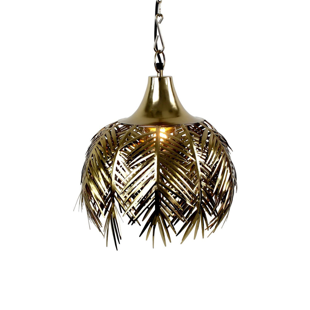 Deckenleuchte Palm Leaves - E27 - gold - Eisen - 46x33,5 cm