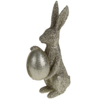 Hase, champagner Glimmer Polyresin, H. 10,5/11 cm, 2 Sorten - assortierter Mix - 1 Stück