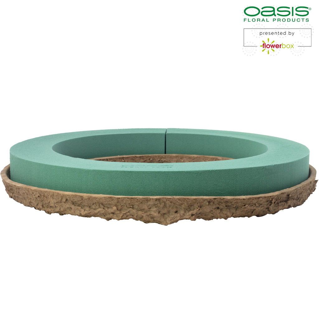 Couronne OASIS® BIOLIT® - 6 x 44 cm Ø - intérieur : 31 cm Ø - 2 pièces.