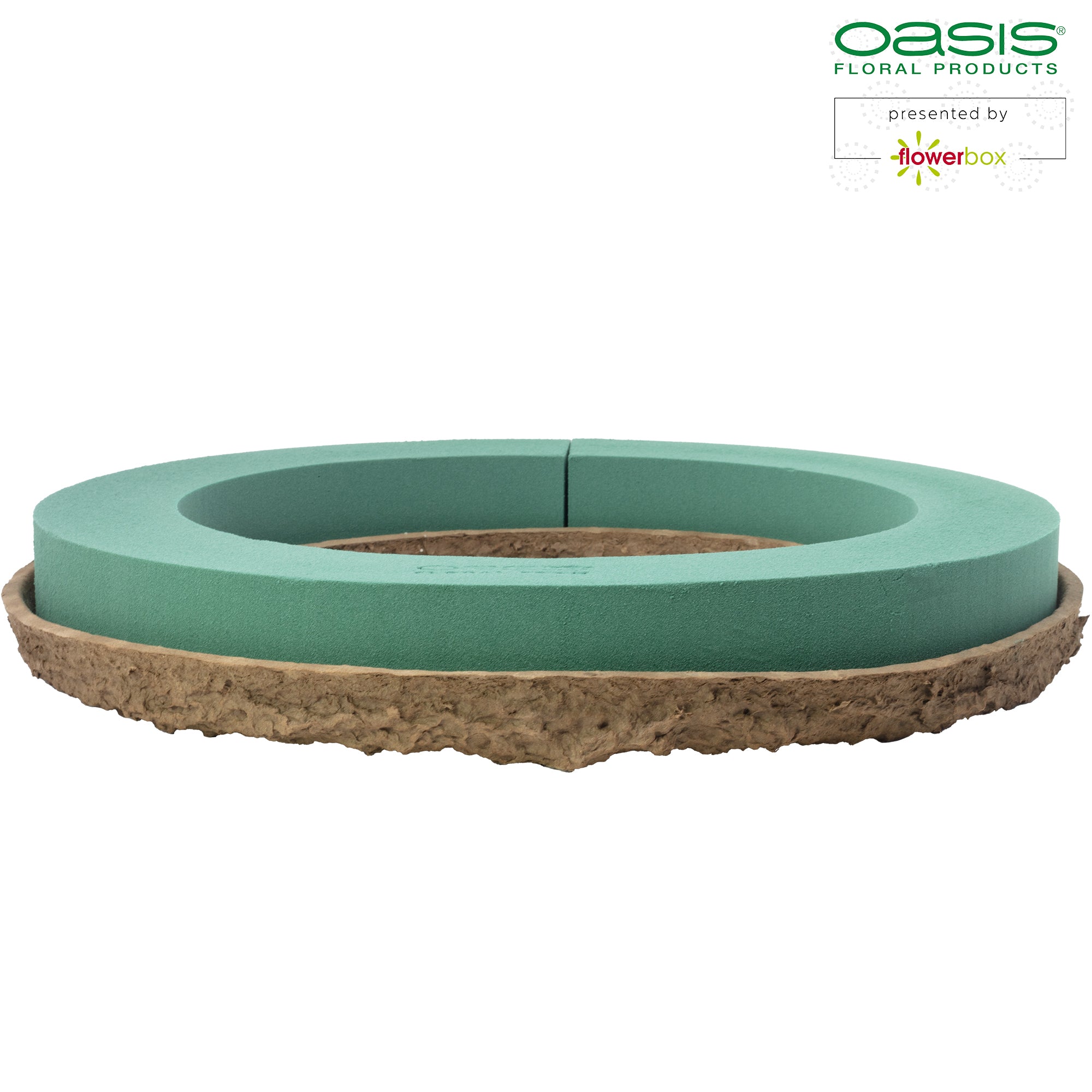Couronne OASIS® BIOLIT® - 6 x 44 cm Ø - intérieur : 31 cm Ø - 2 pièces.