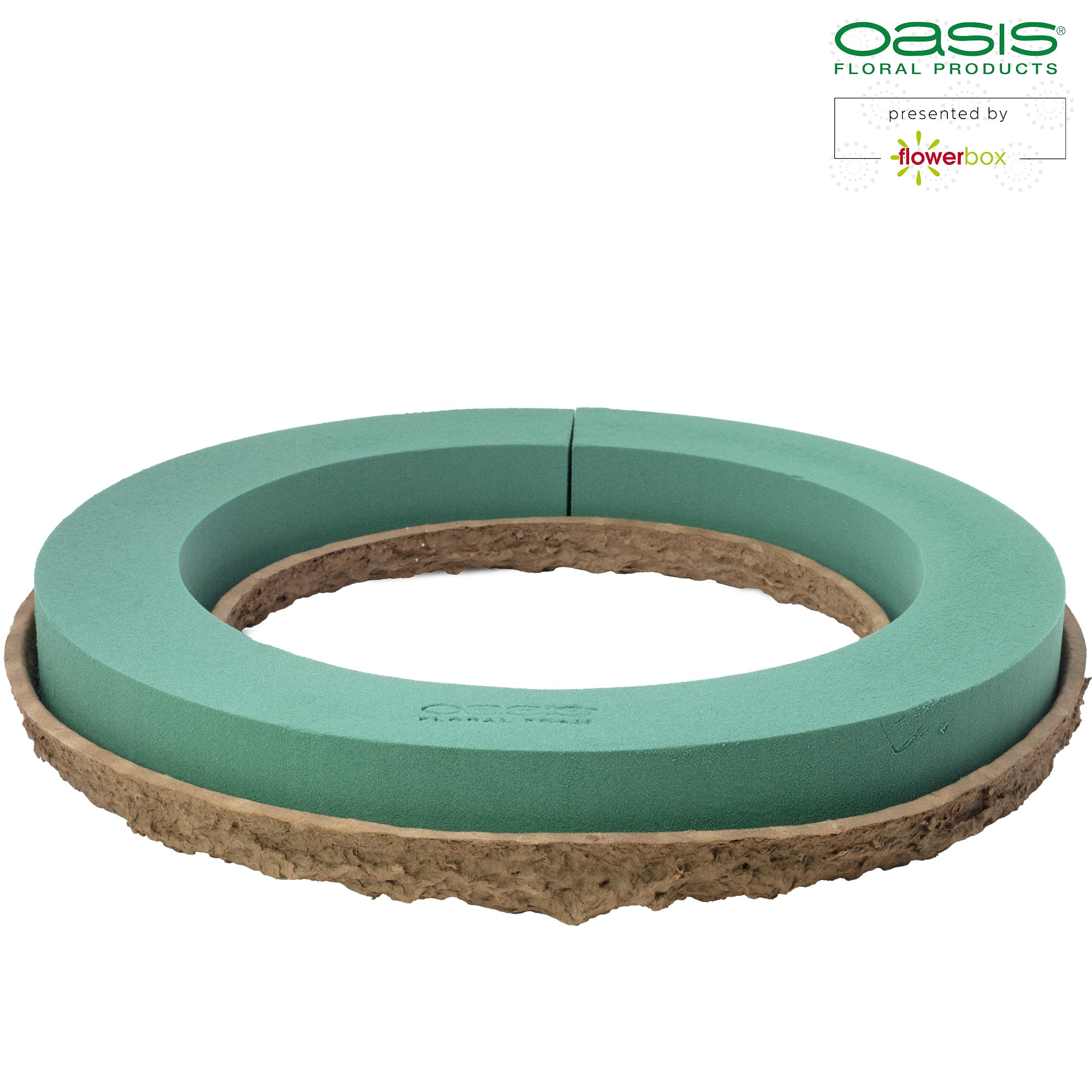 Couronne OASIS® BIOLIT® - 6 x 44 cm Ø - intérieur : 31 cm Ø - 2 pièces.