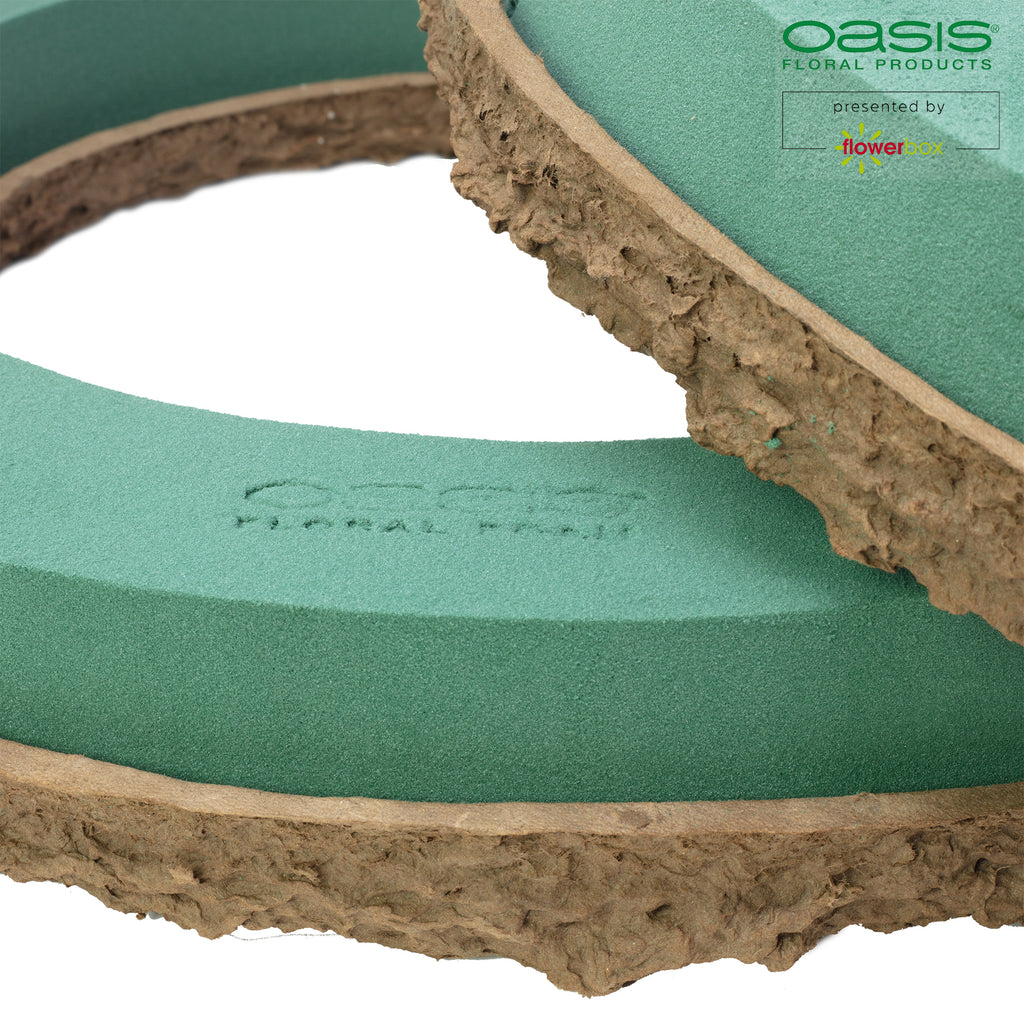 Couronne OASIS® BIOLIT® - 6 x 44 cm Ø - intérieur : 31 cm Ø - 2 pièces.