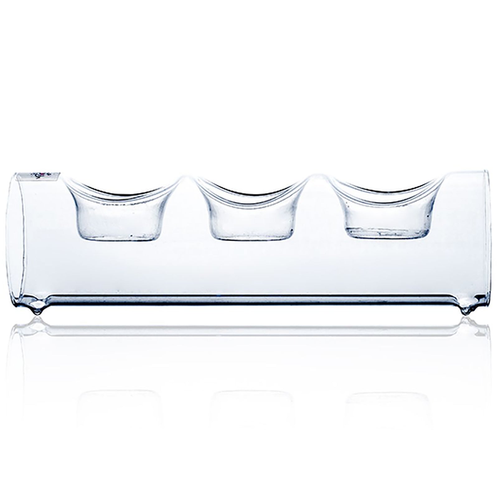 CANDLE MOOD tealight tube threefold - klar - 6,5x22x6,5cm - Glas