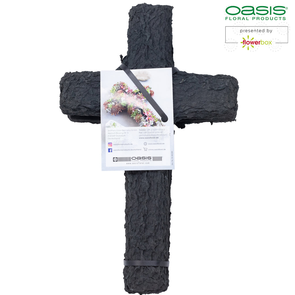 OASIS® BLACK BIOLIT® Kreuz - 42 x 26 x 4,5cm - 2 St.