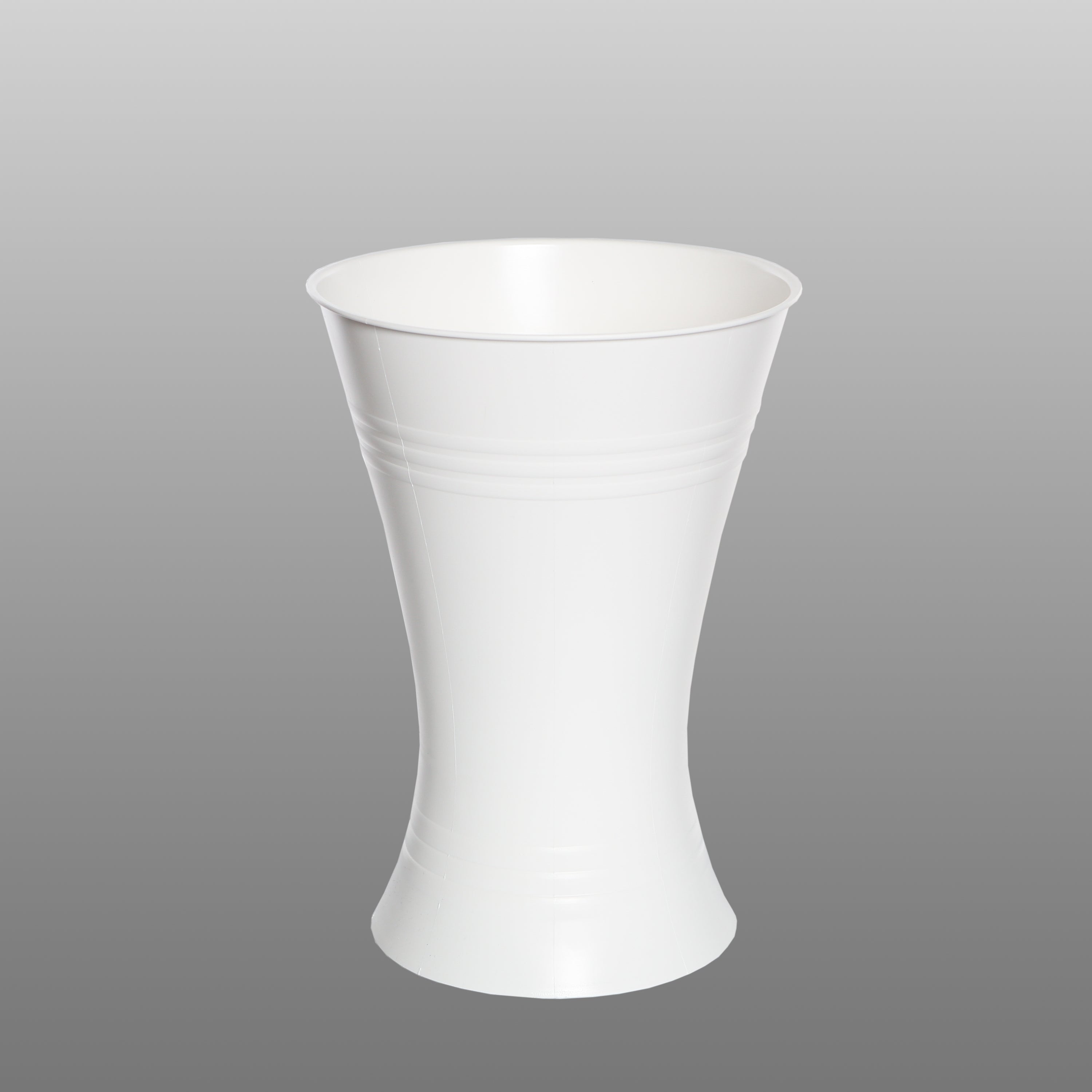 Vase de fleuriste en forme de X, blanc - hauteur 35 cm
