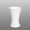 Floristvase X-Form, weiss - Höhe 28 cm