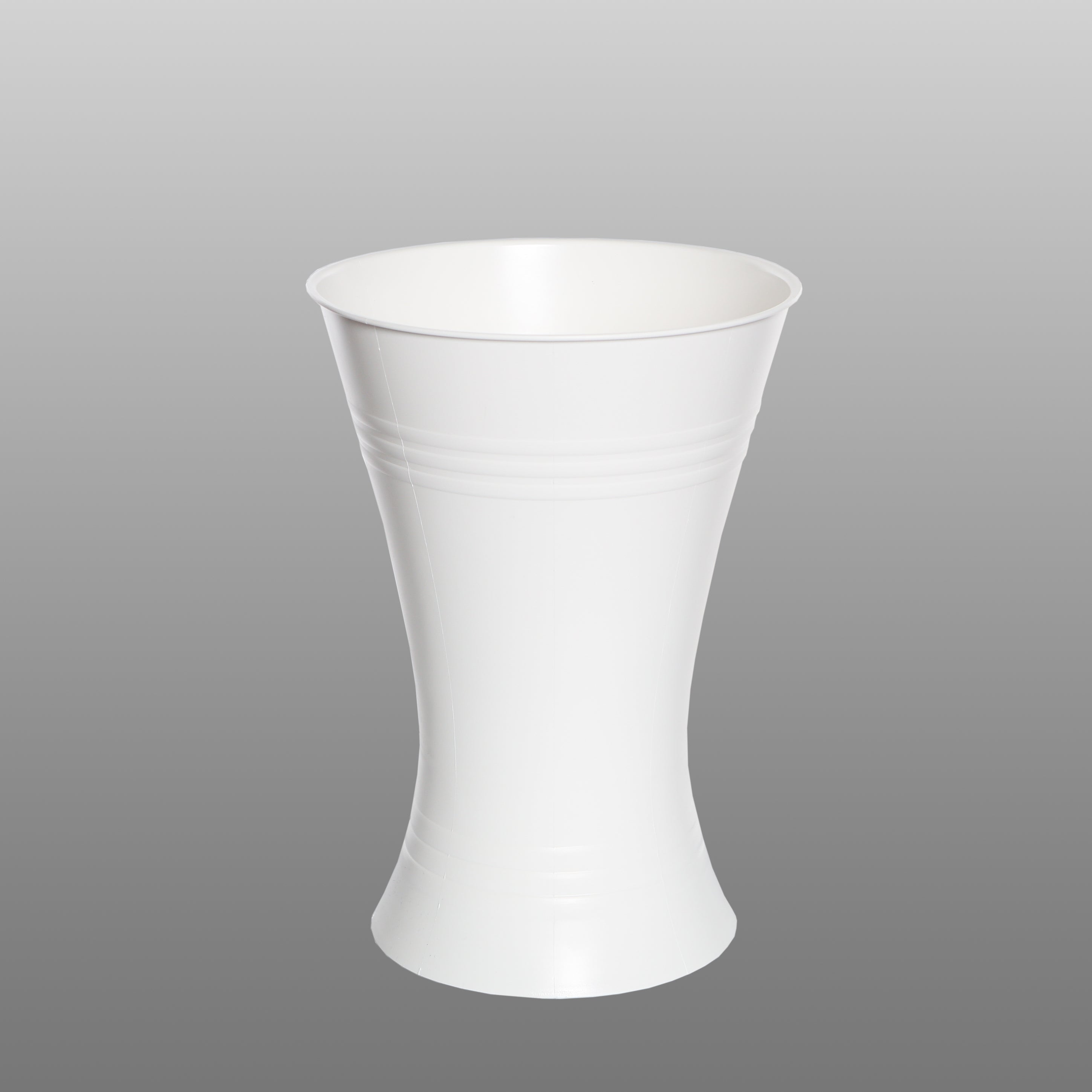 Floristvase X-Form, weiss - Höhe 28 cm