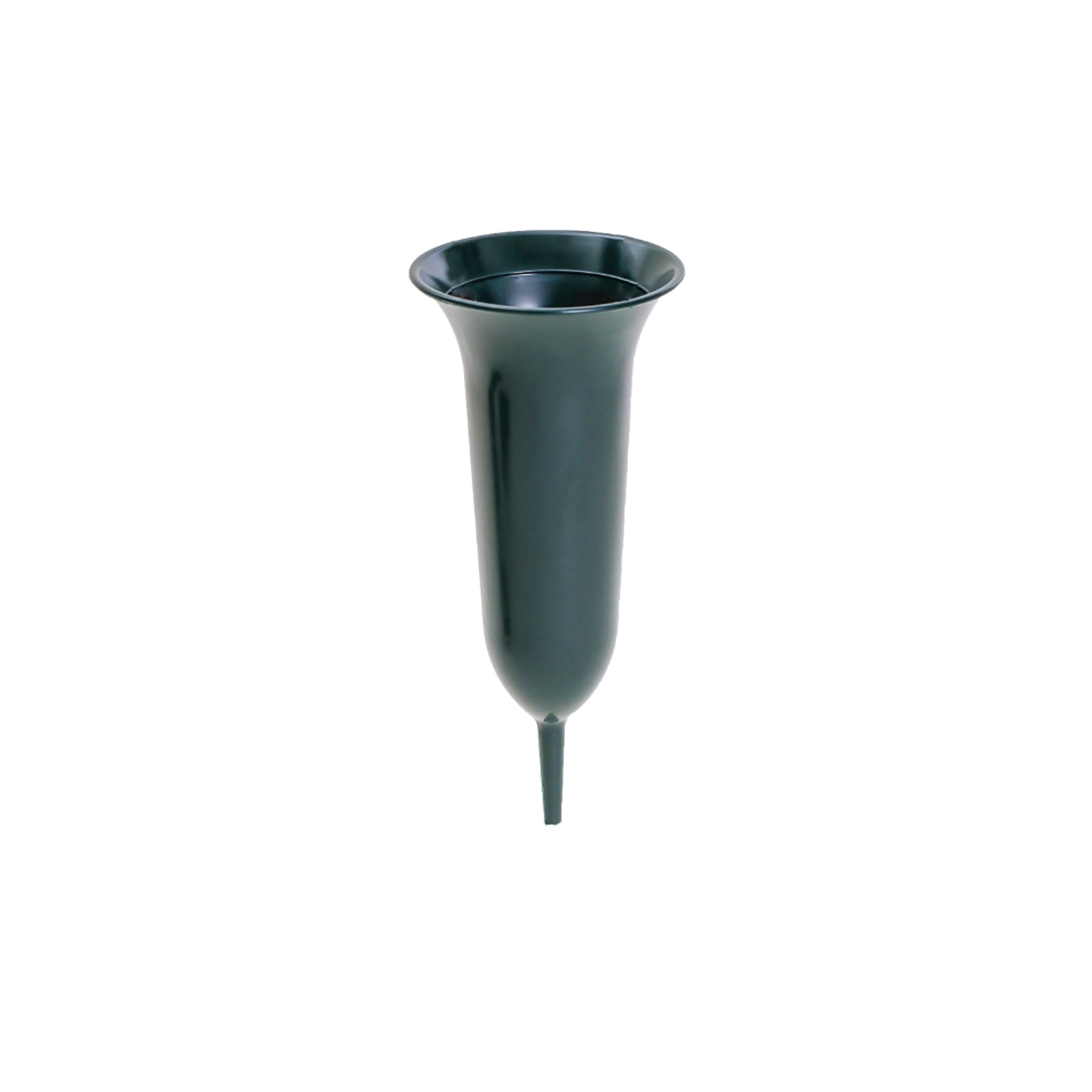 Tulip grave vase, green - height 37 cm - 5 pieces