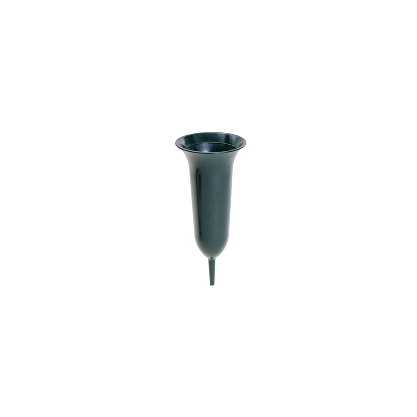 Tulip grave vase, green - height 21 cm - 5 pieces