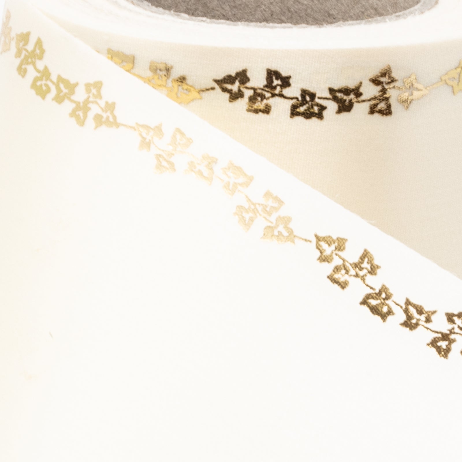 Supersatin - sekt - Efeu gold - Breite 150 mm - Länge 25 m