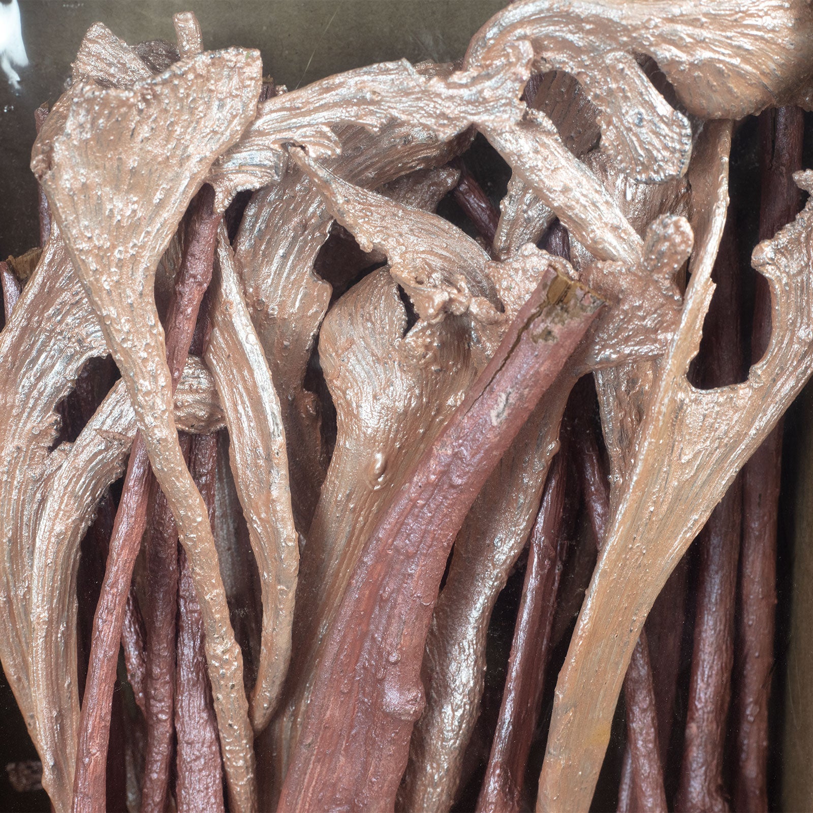 Geweihholz klein pearl 2 Farbe - sortiert 30 Stück - pearl pink/baby pink