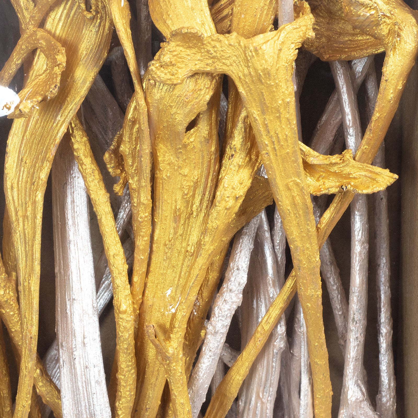 Geweihholz klein pearl 2 Farbe - sortiert 30 Stück - pearl gold/silver rose