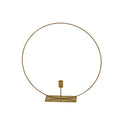 Kerzenleuchter Circle, gold, Metall, 40x8x40 cm