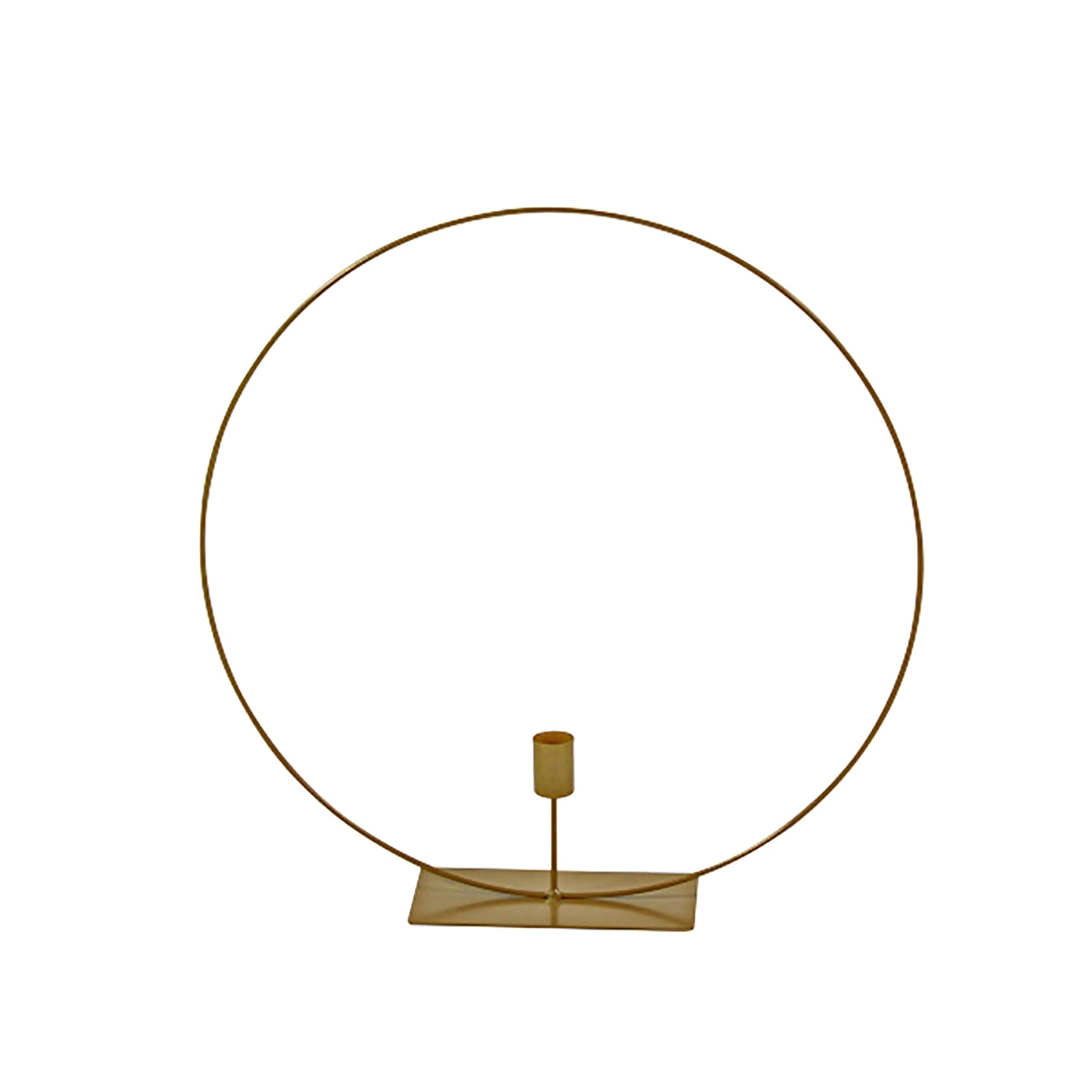 Kerzenleuchter Circle, gold, Metall, 40x8x40 cm