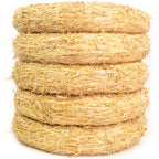 Lot de 5 couronnes de paille, diamètre 55 cm, épaisseur 10 cm