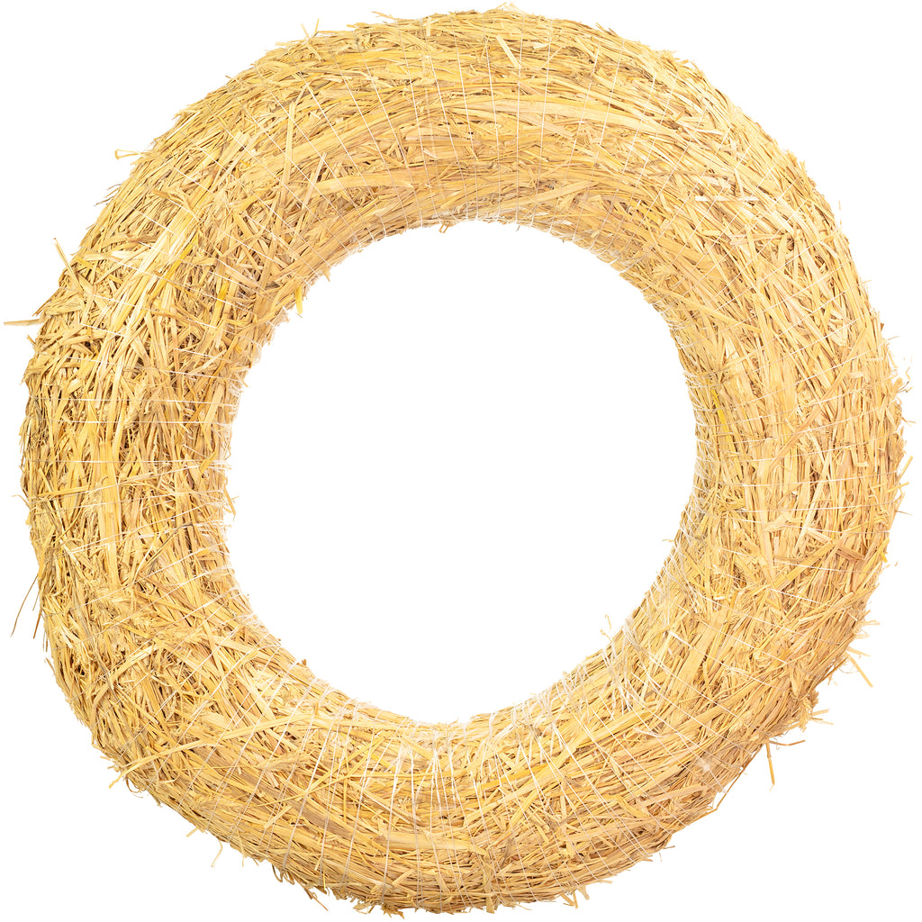 Straw wreath, diameter 60 cm, thickness 14 cm
