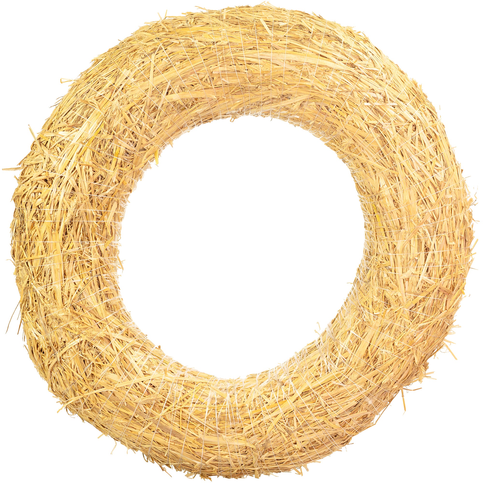 Straw wreath, diameter 60 cm, thickness 14 cm