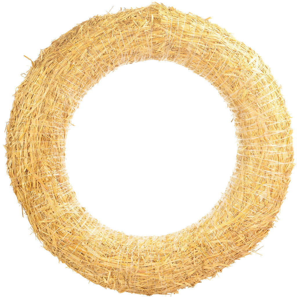 Straw wreath, diameter 70 cm, thickness 14 cm