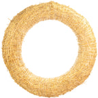 Straw wreath, diameter 70 cm, thickness 14 cm