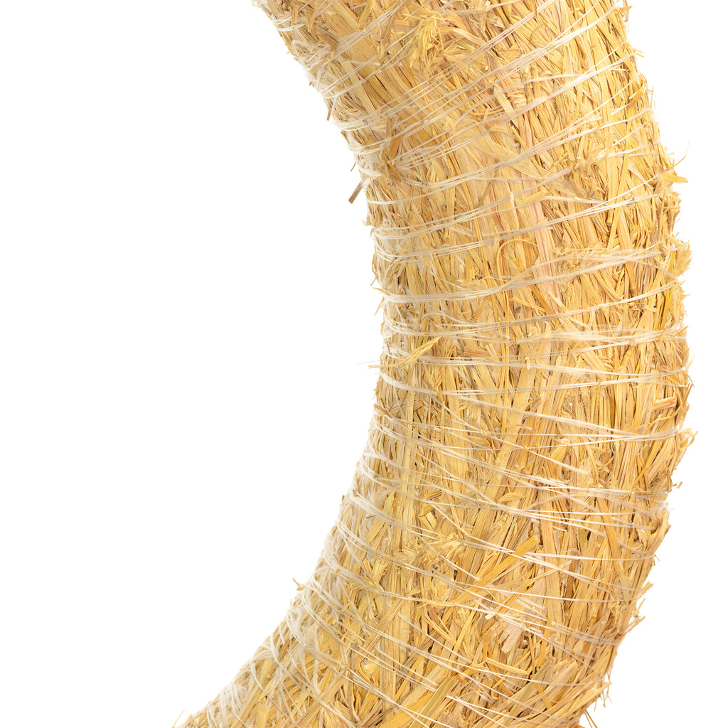 Straw wreath, diameter 70 cm, thickness 14 cm