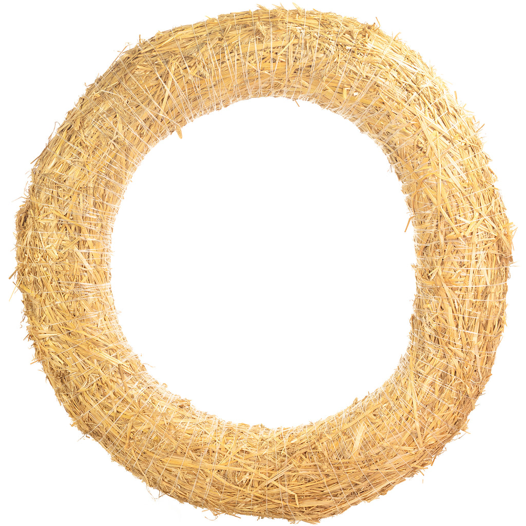 Couronne de paille, diamètre 90 cm, épaisseur 16 cm