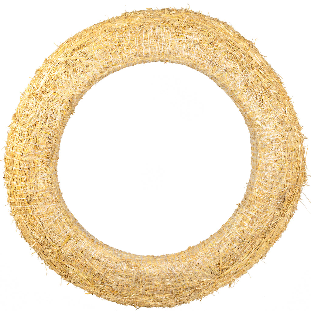 Straw wreath, diameter 100 cm, thickness 18 cm