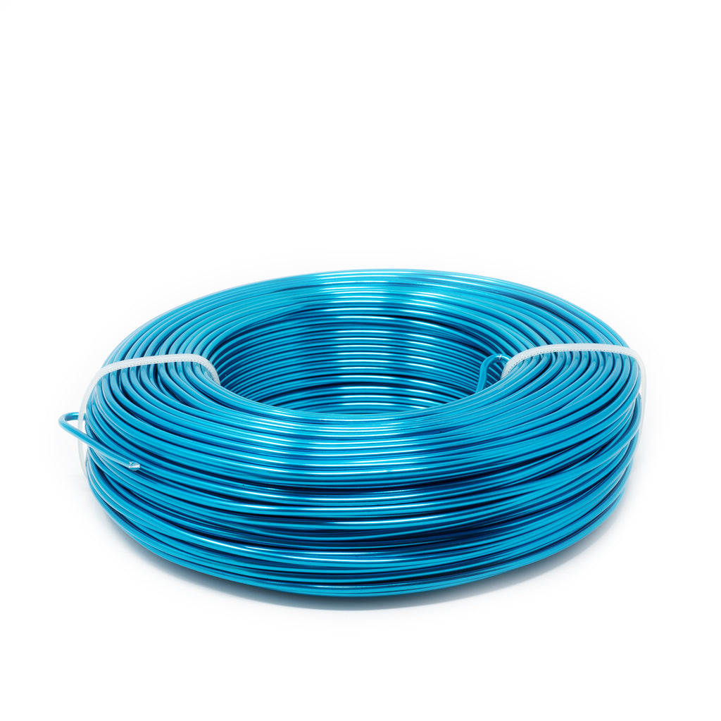 Fil d'aluminium turquoise - 27 - 2,00 mm 60 m 500 g