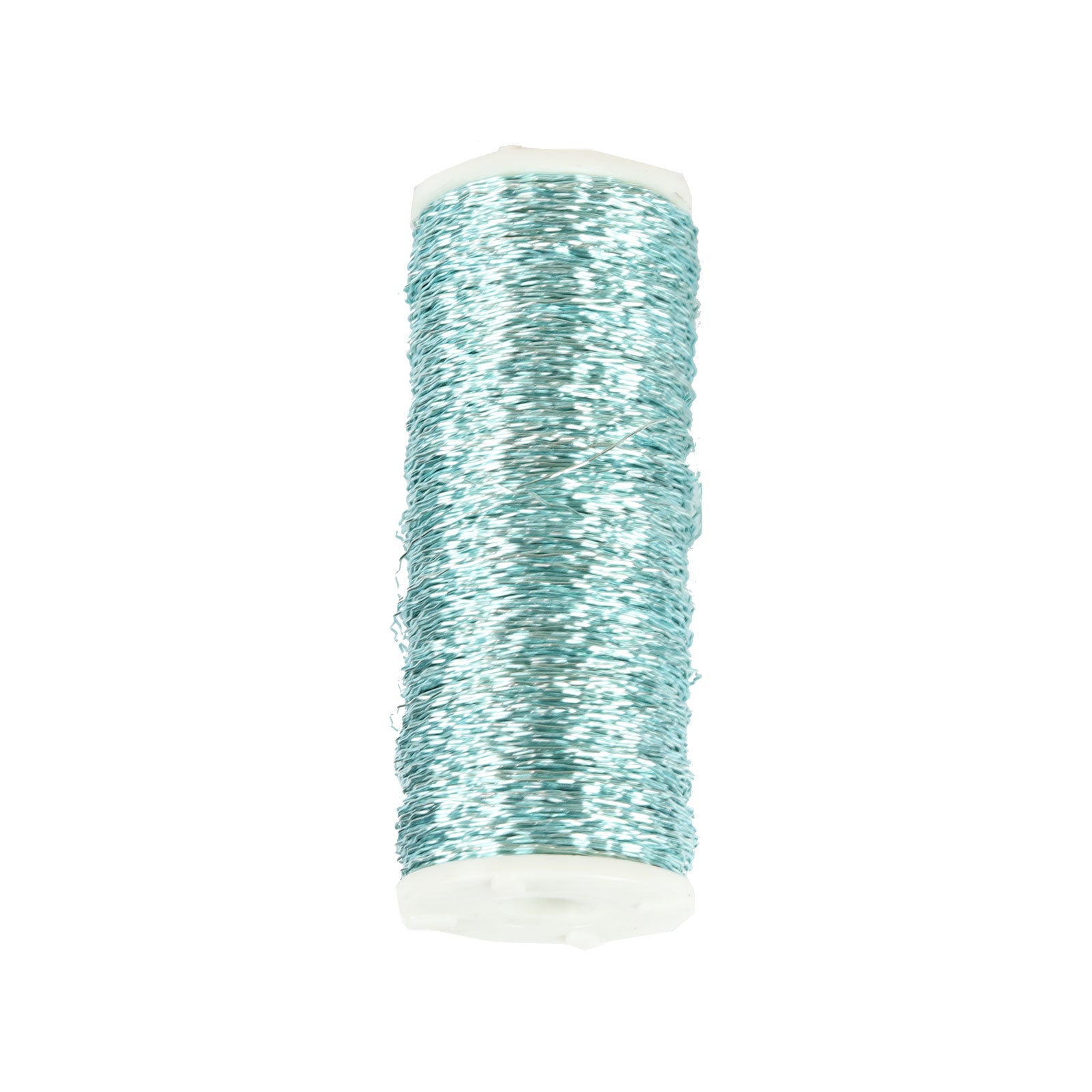 Bouilloneffektdraht Spule eisblau - 06 - 0,30 mm 140 m 100 g