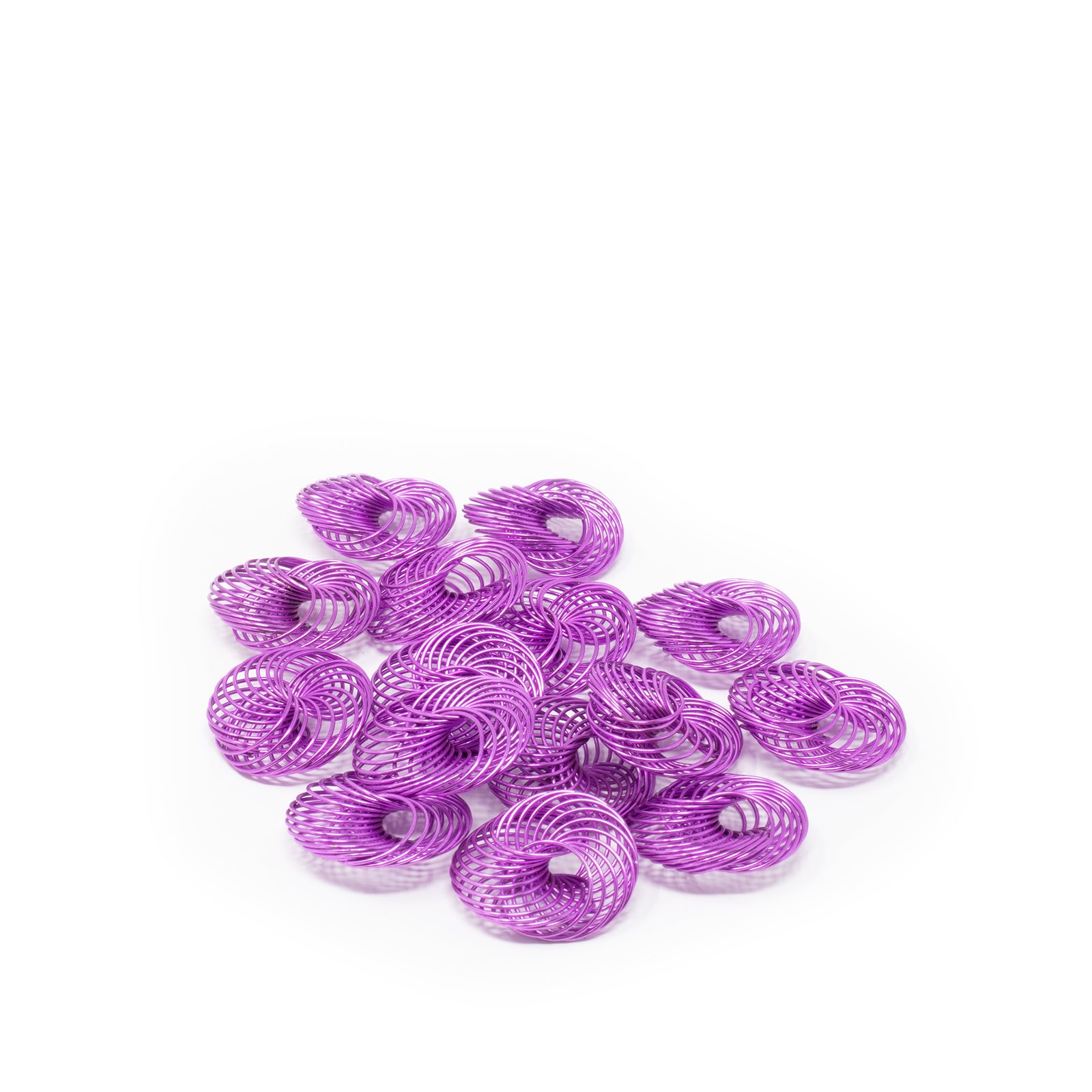 Drahträder lavendel - 25 - 20,00 mm 15 Stück