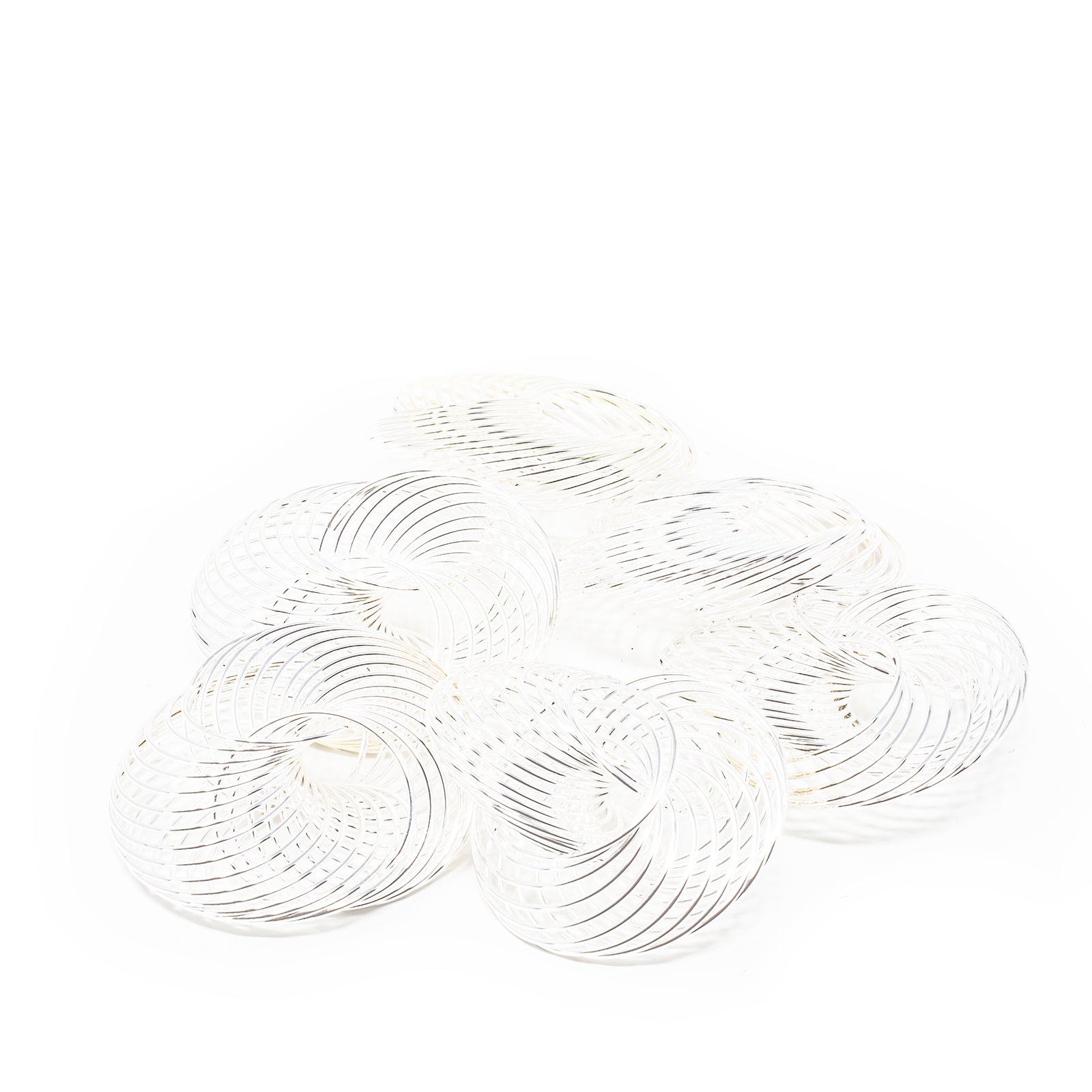 Drahträder silber - 21 - 45,00 mm 6 Stück