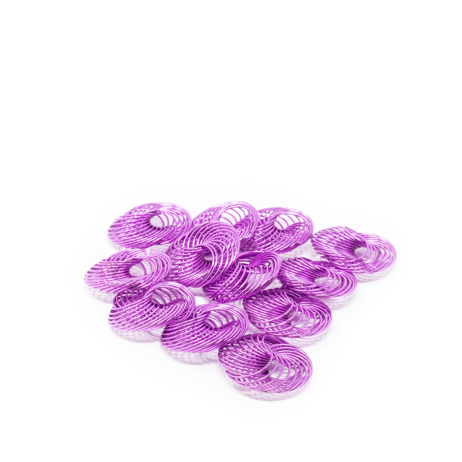 Drahträder lavendel - 25 - 25,00 mm 12 Stück