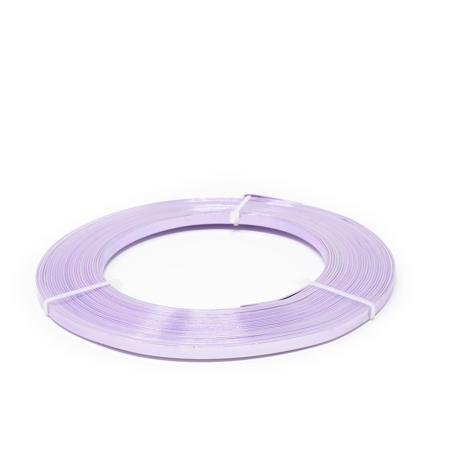 Aluminium Flachdraht lavendel - 25 - 5,00 mm 1,00 mm 10 m 130 g
