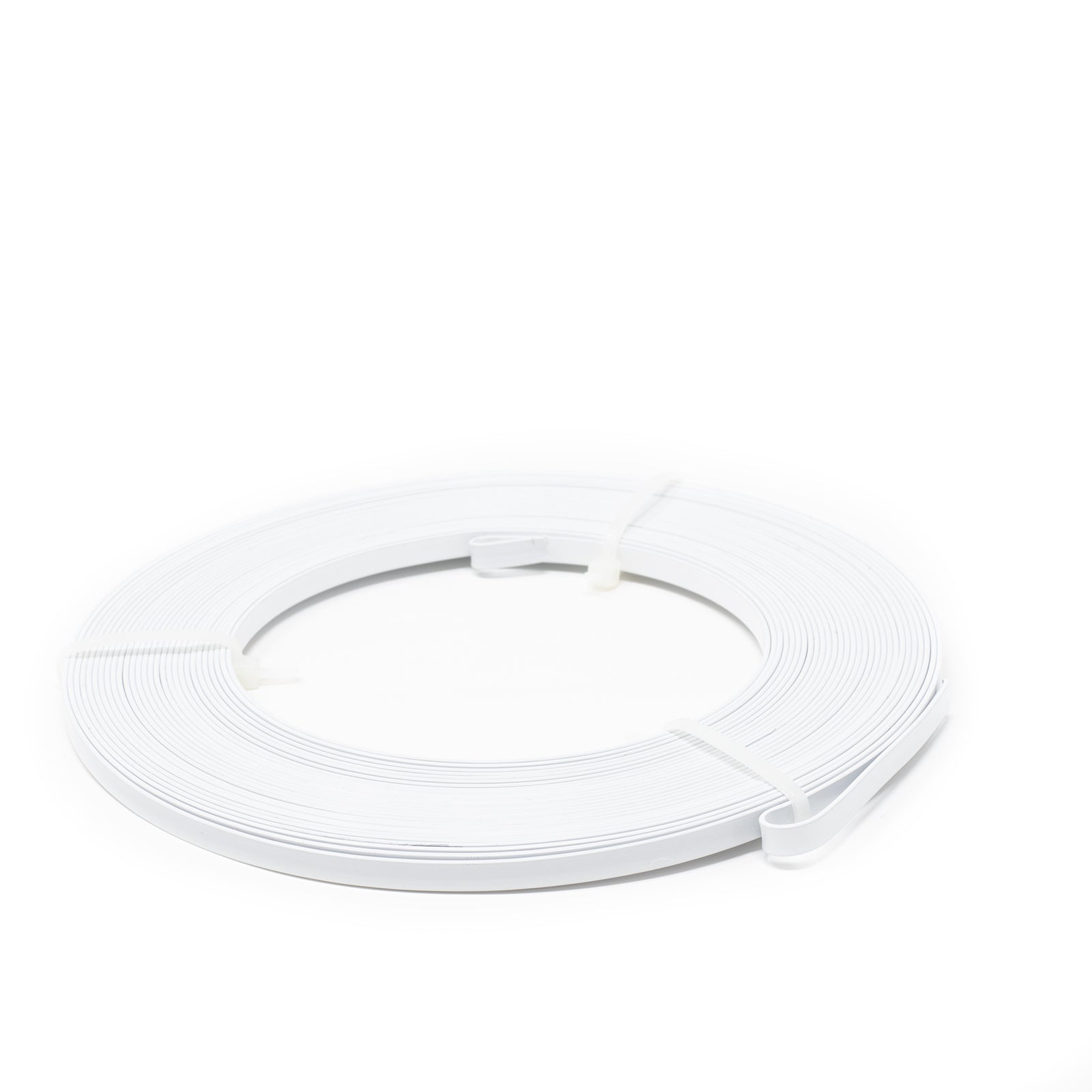 Aluminium Flachdraht weiß - 28 - 5,00 mm 1,00 mm 10 m 130 g