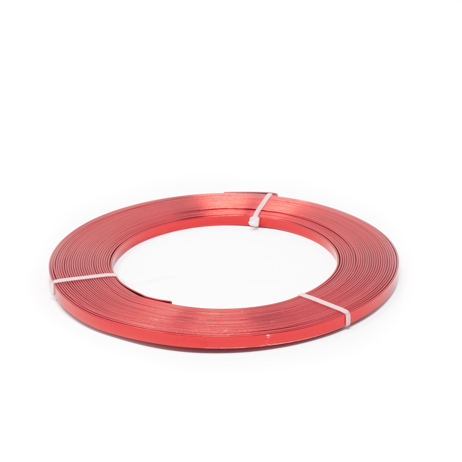 Aluminium Flachdraht rot - 19 - 5,00 mm 1,00 mm 10 m 130 g