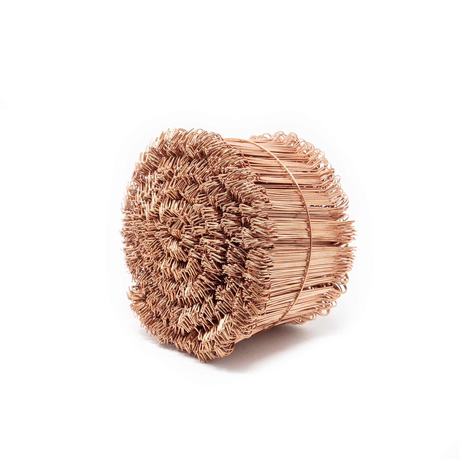 Ösenbindedraht DOPPELT Eisen rötlich blank - 1,0 x 100 mm Bunde von 1000 Stück