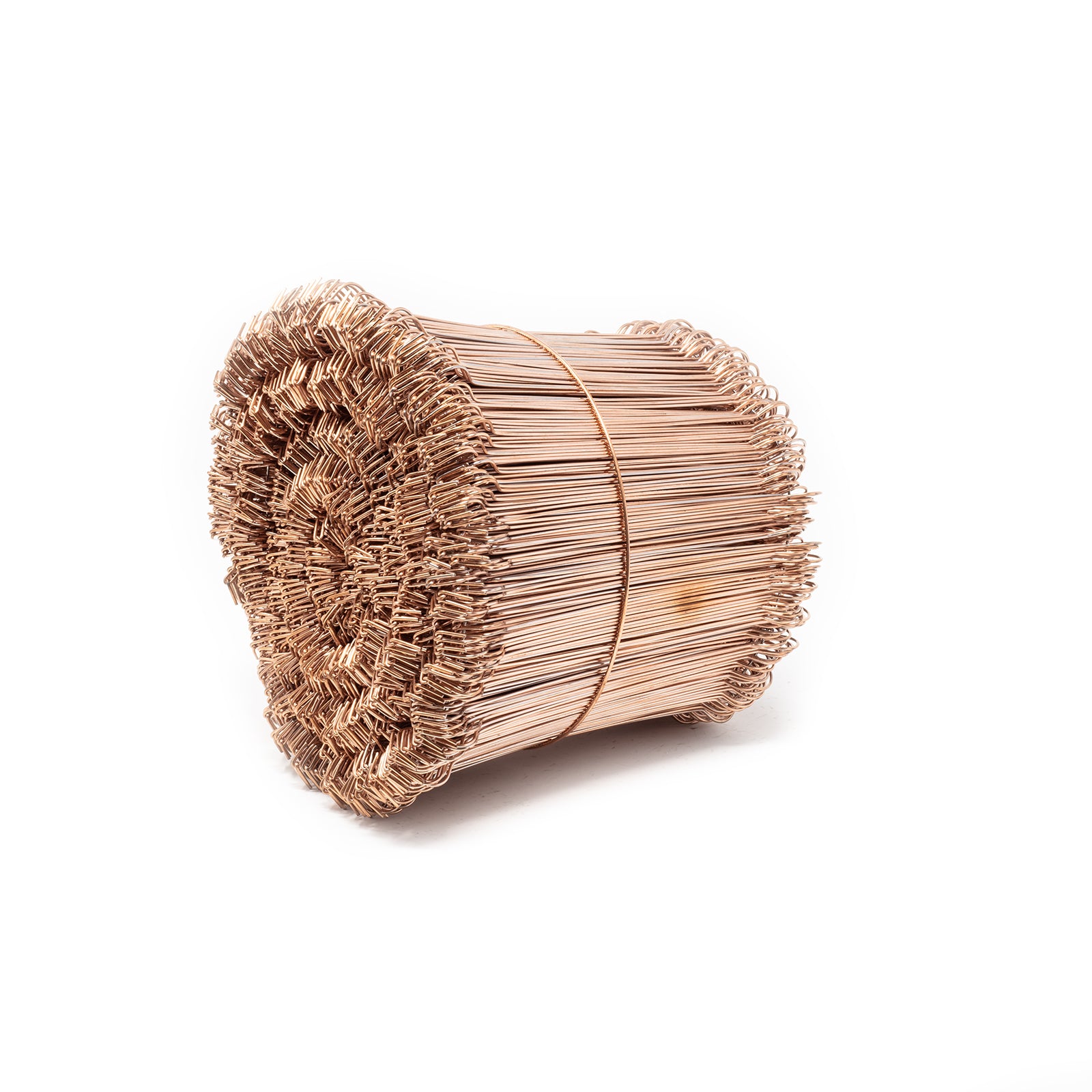 Ösenbindedraht DOPPELT Eisen rötlich blank - 1,0 x 140 mm Bunde von 1000 Stück