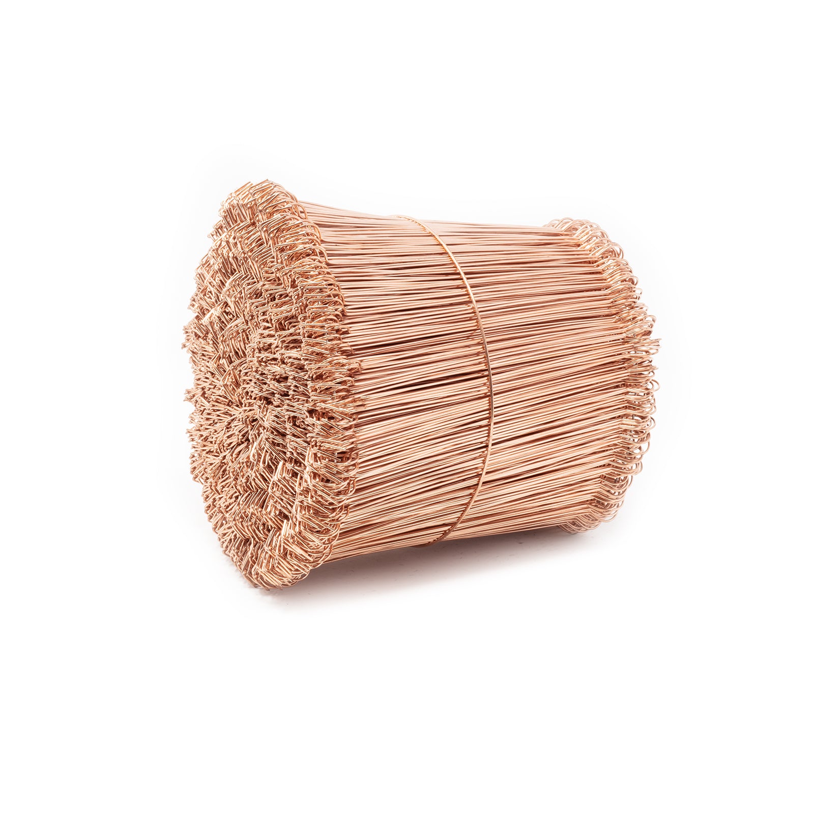 Ösenbindedraht DOPPELT Eisen rötlich blank - 1,0 x 160 mm Bunde von 1000 Stück