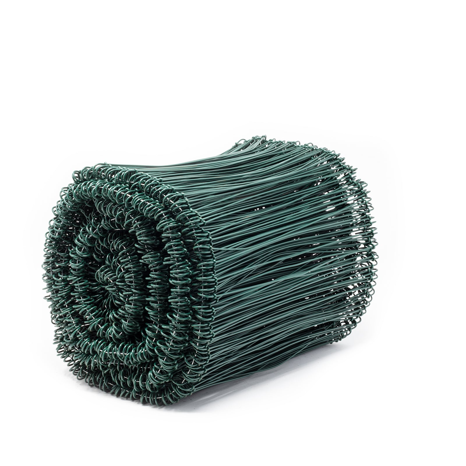 Ösenbindedraht kunststoffummantelt  grün - 1,0/1,4 x 240 mm Bunde von 1000 Stück