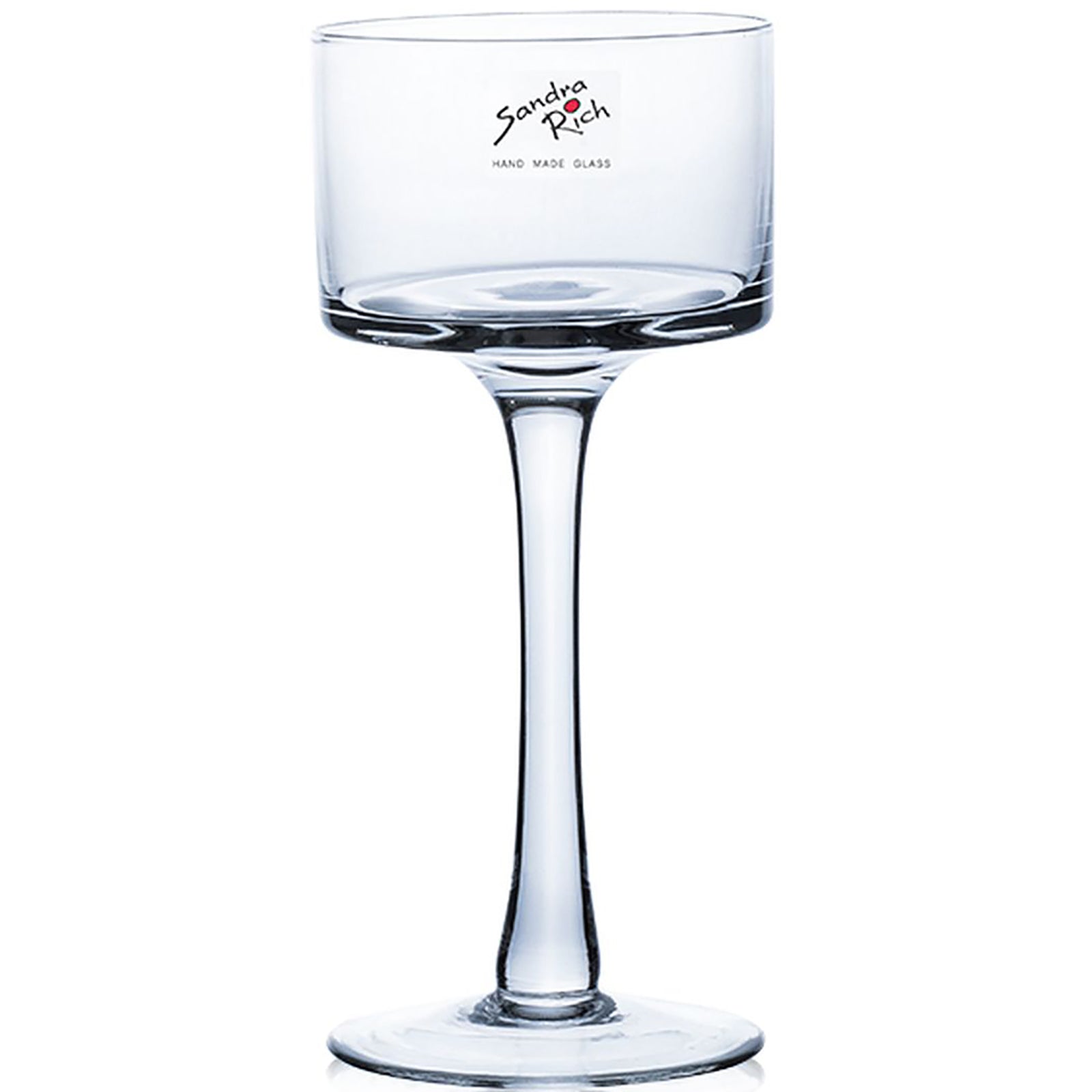 CANDLE LIGHT footed cylindrical bowl - klar - 9x9x20cm - Glas