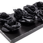 Lot de 10 roses en cire - Noires