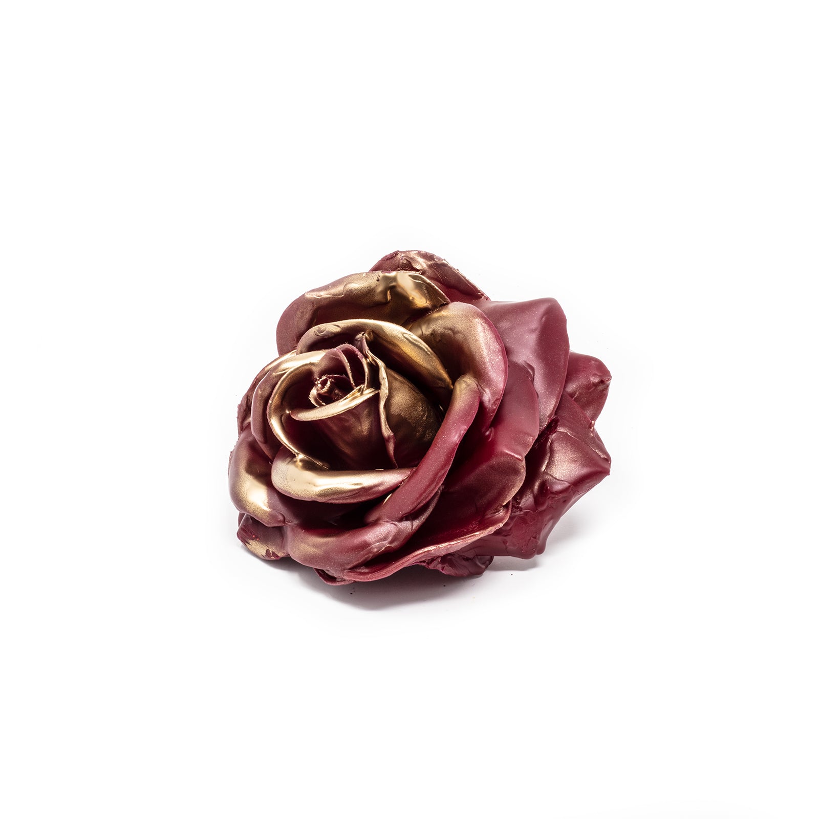 Lot de 10 roses en cire - Bord Blush Gold