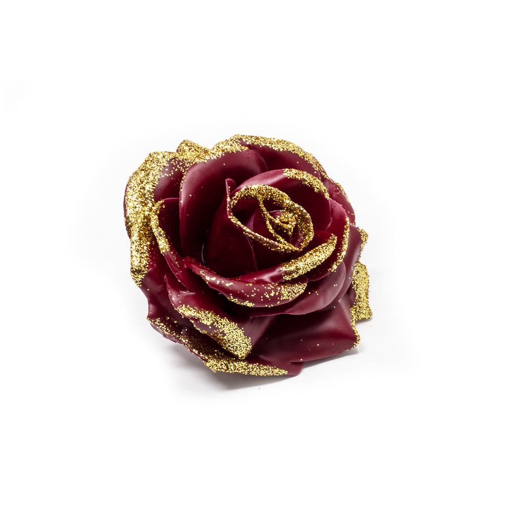 Ensemble de 10 roses en cire - Diamant Or