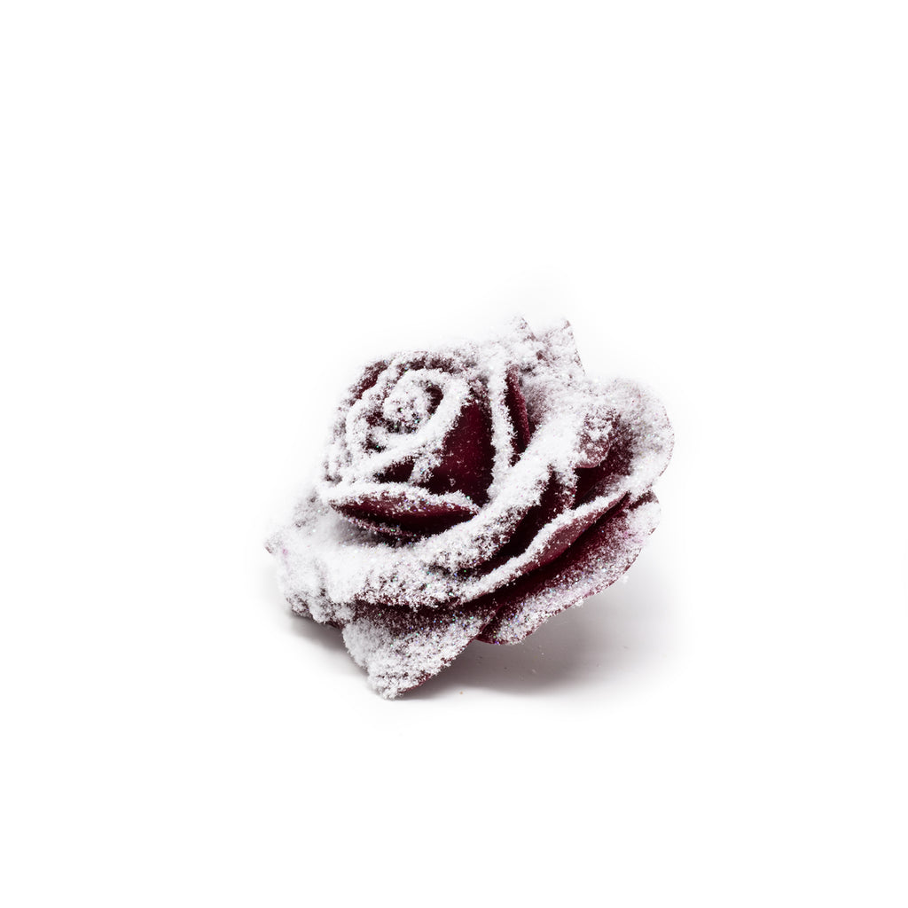 Lot de 10 roses de cire - Snow Diamond