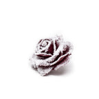 Lot de 10 roses de cire - Snow Diamond
