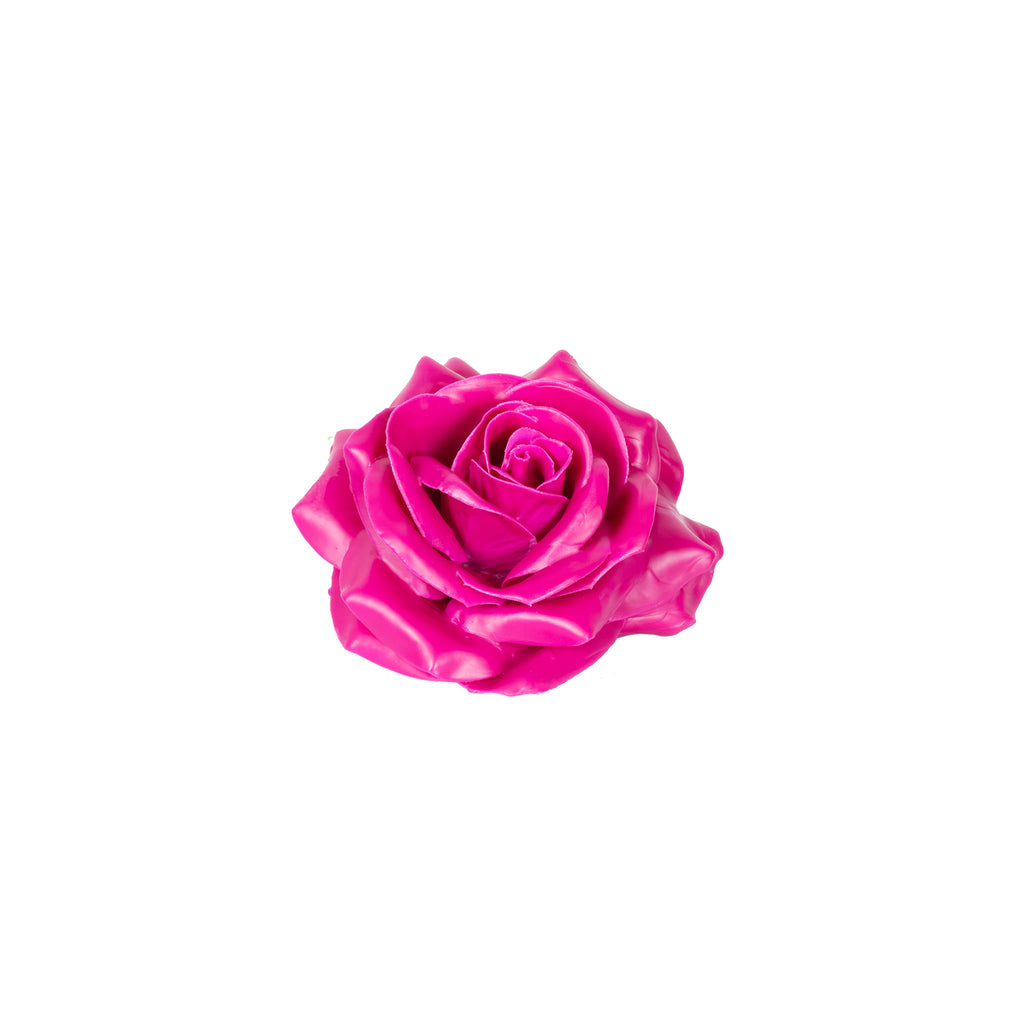 Set of 10 Wax Roses - Cerise