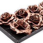 10er-Set Wachsrose - Copper