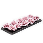 Set of 10 wax roses - Lilac Soft