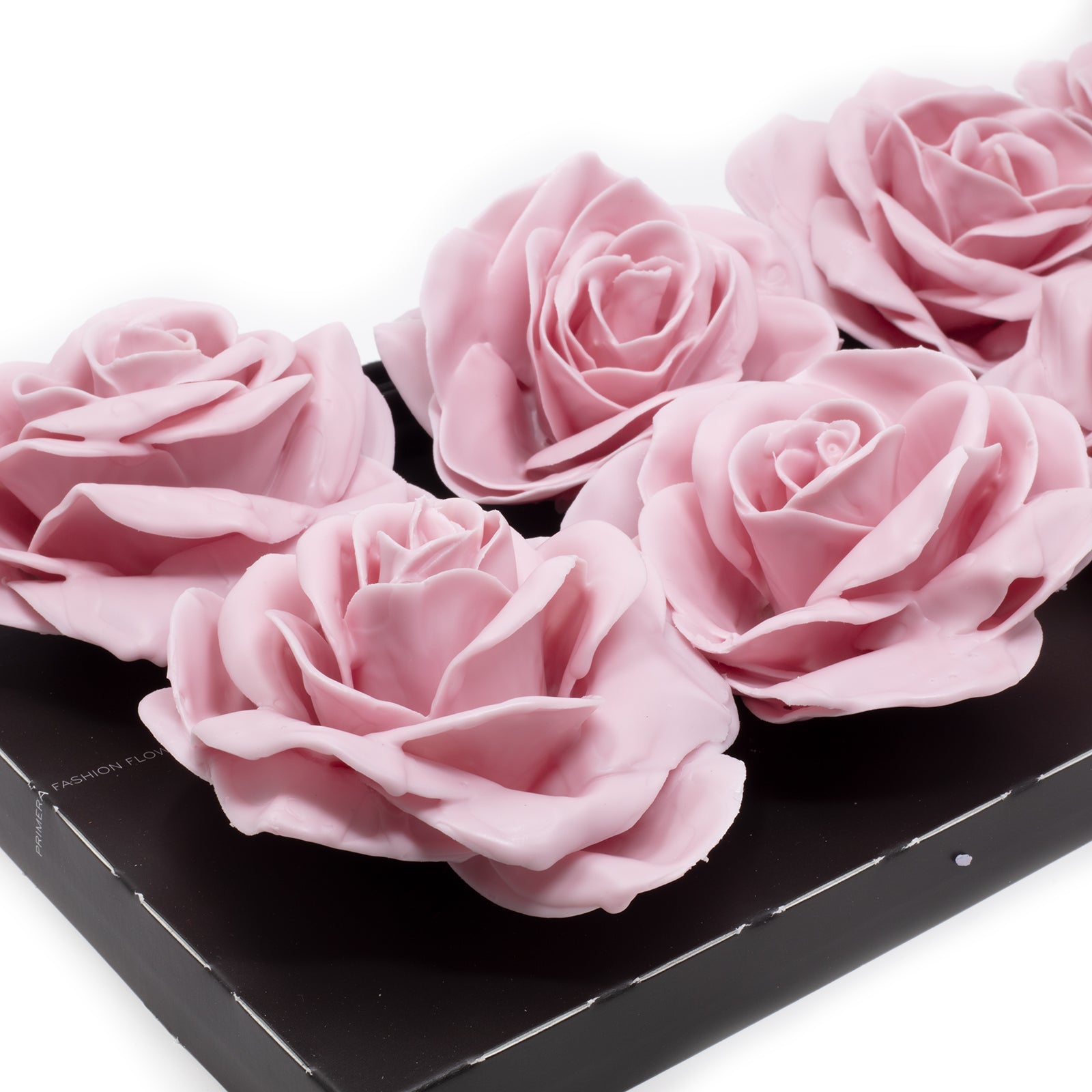 Lot de 10 roses en cire - Lilas Doux